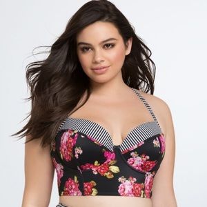 Torrid Floral Swim Top